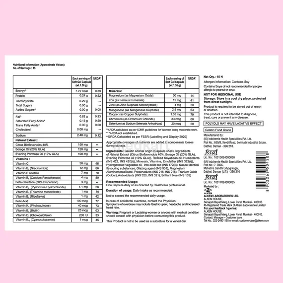 a to z women capsule 15's